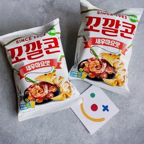Lotte Pop Corn Chip Shrimp 134G