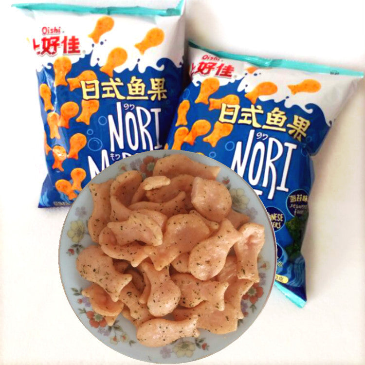 Oishi Jap Fish Chip Seaweed 50G