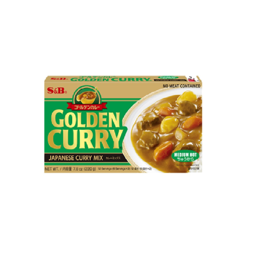 S&B Golden Curry Medium Hot 220G